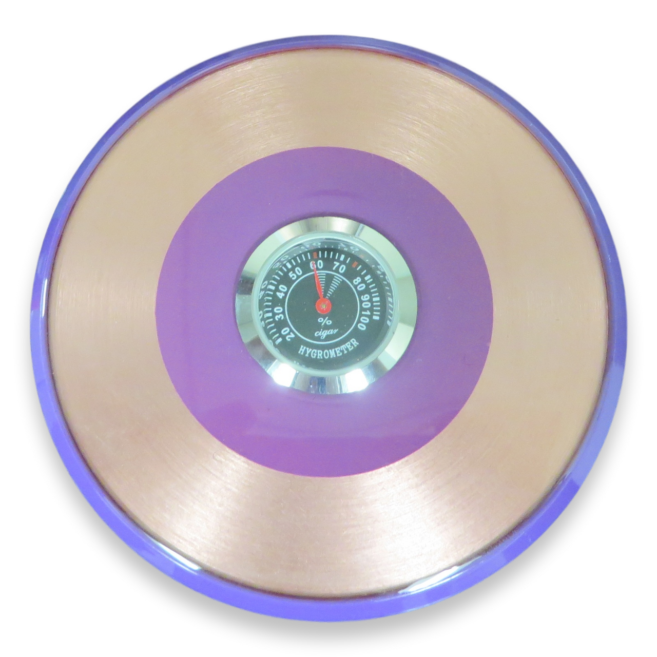 El-Septimo Small 4-Cigar Tube - Amethyst - Hygrometer