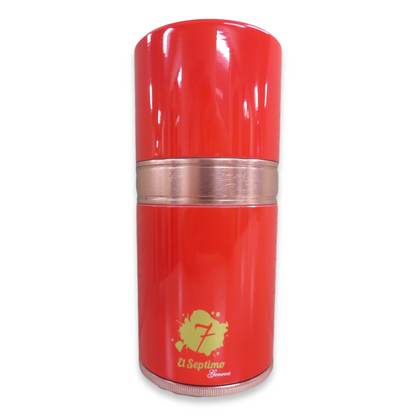 El-Septimo Small 4-Cigar Tube - Ruby - Exterior Front 