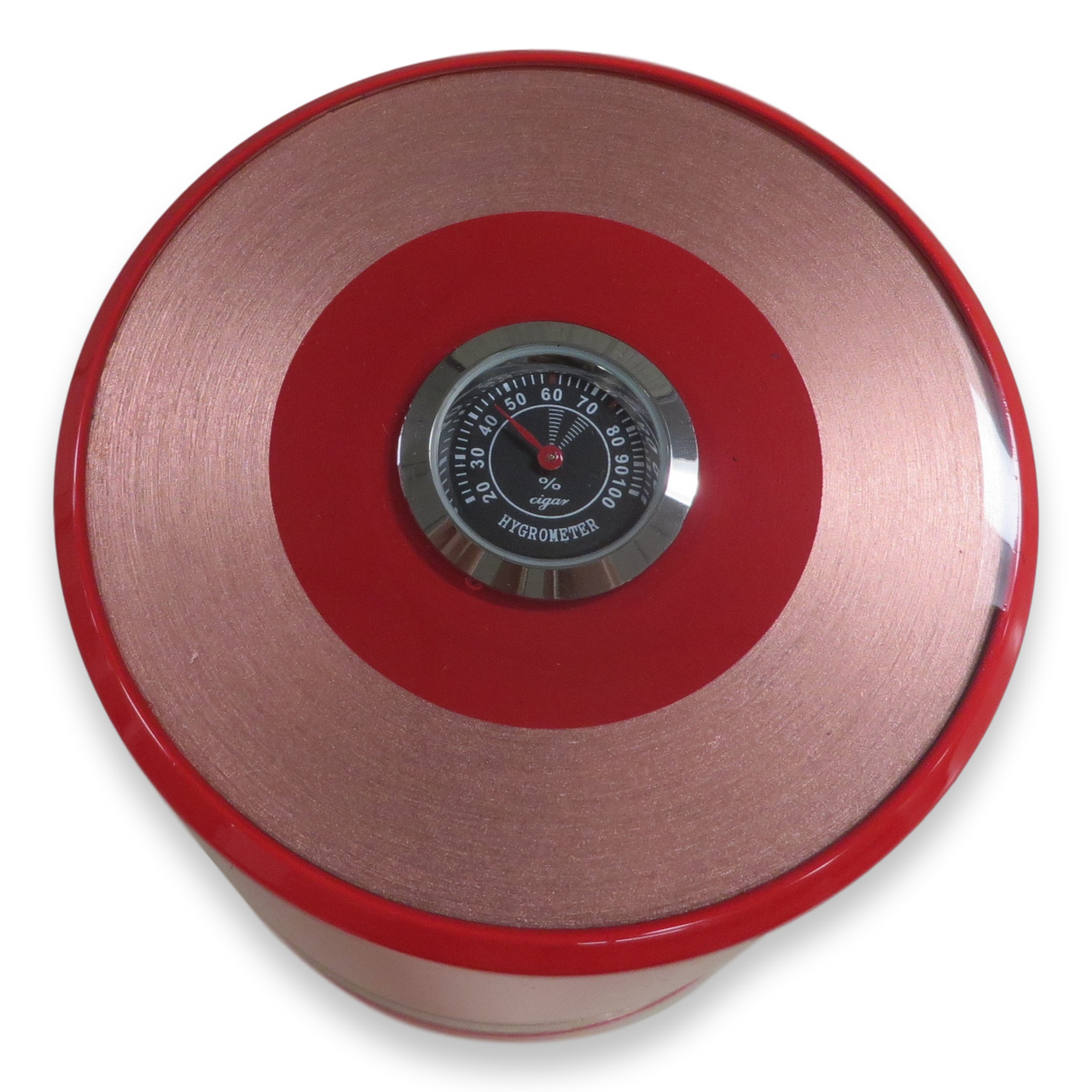 El-Septimo Small 4-Cigar Tube - Ruby - Hygrometer
