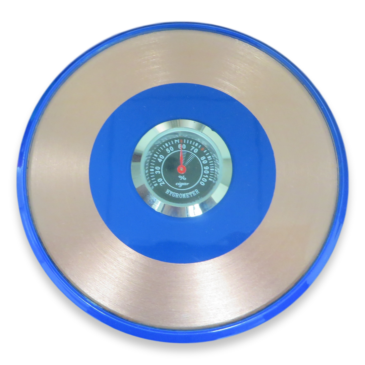 El-Septimo Small 4-Cigar Tube - Sapphire - Hygrometer