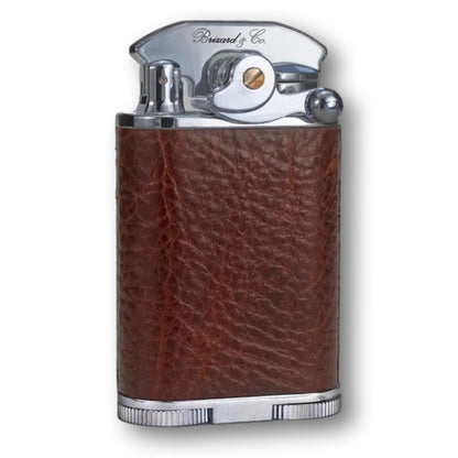 Brizard & Co Antique Saddle Gatsby Torch Flame Triple Jet Tabletop Cigar Lighter - Main Image - Front
