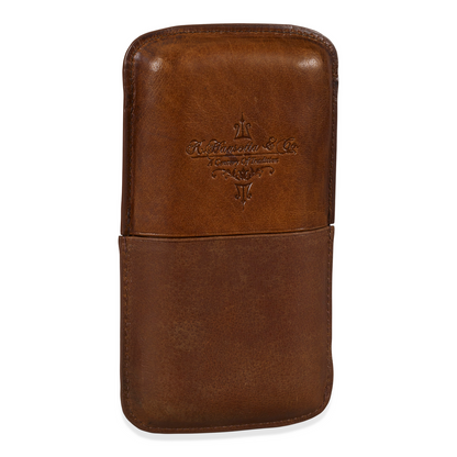 Gurkha Leather 3-Finger Cigar Case