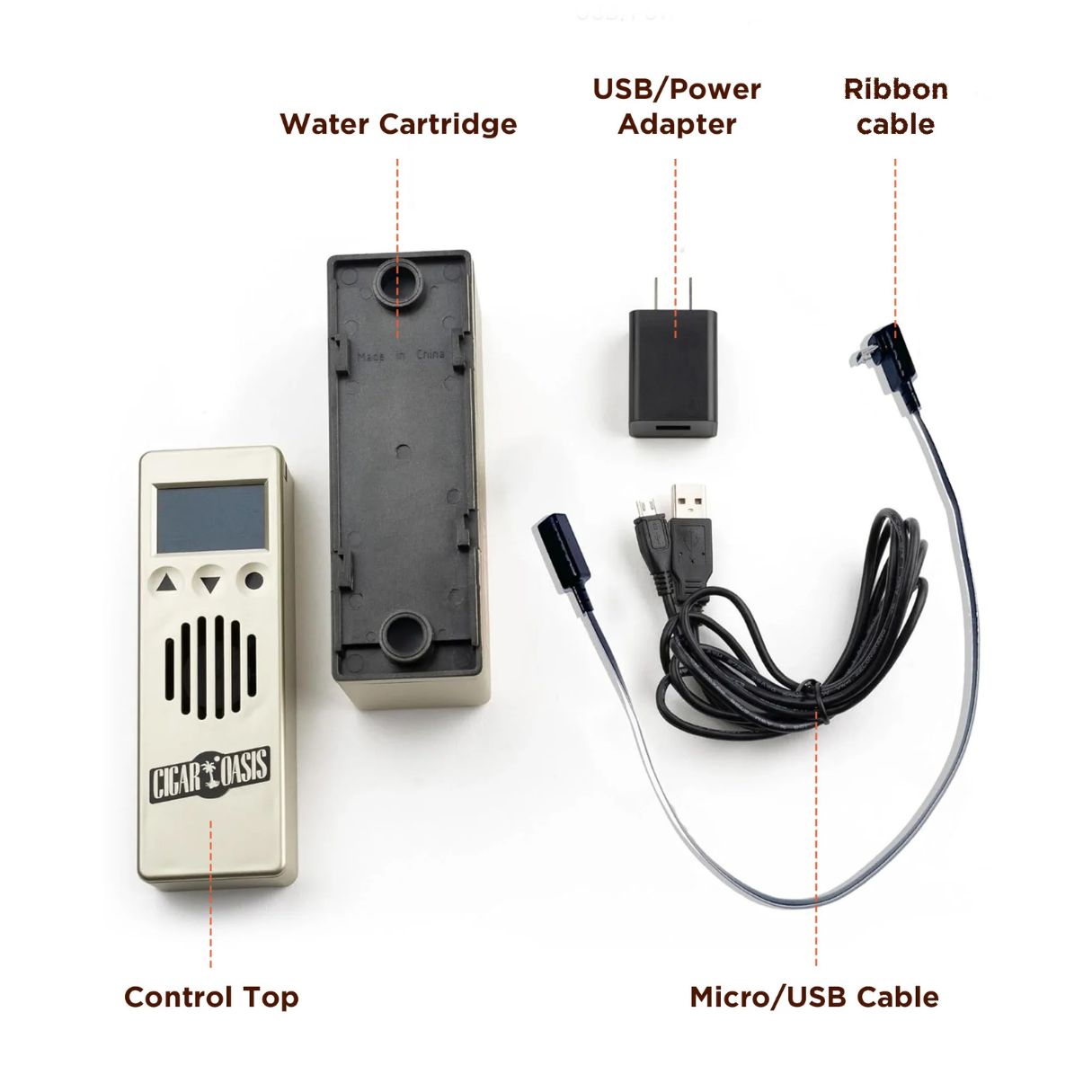 Cigar Oasis Excel 3.0 Electronic Humidifier - Parts