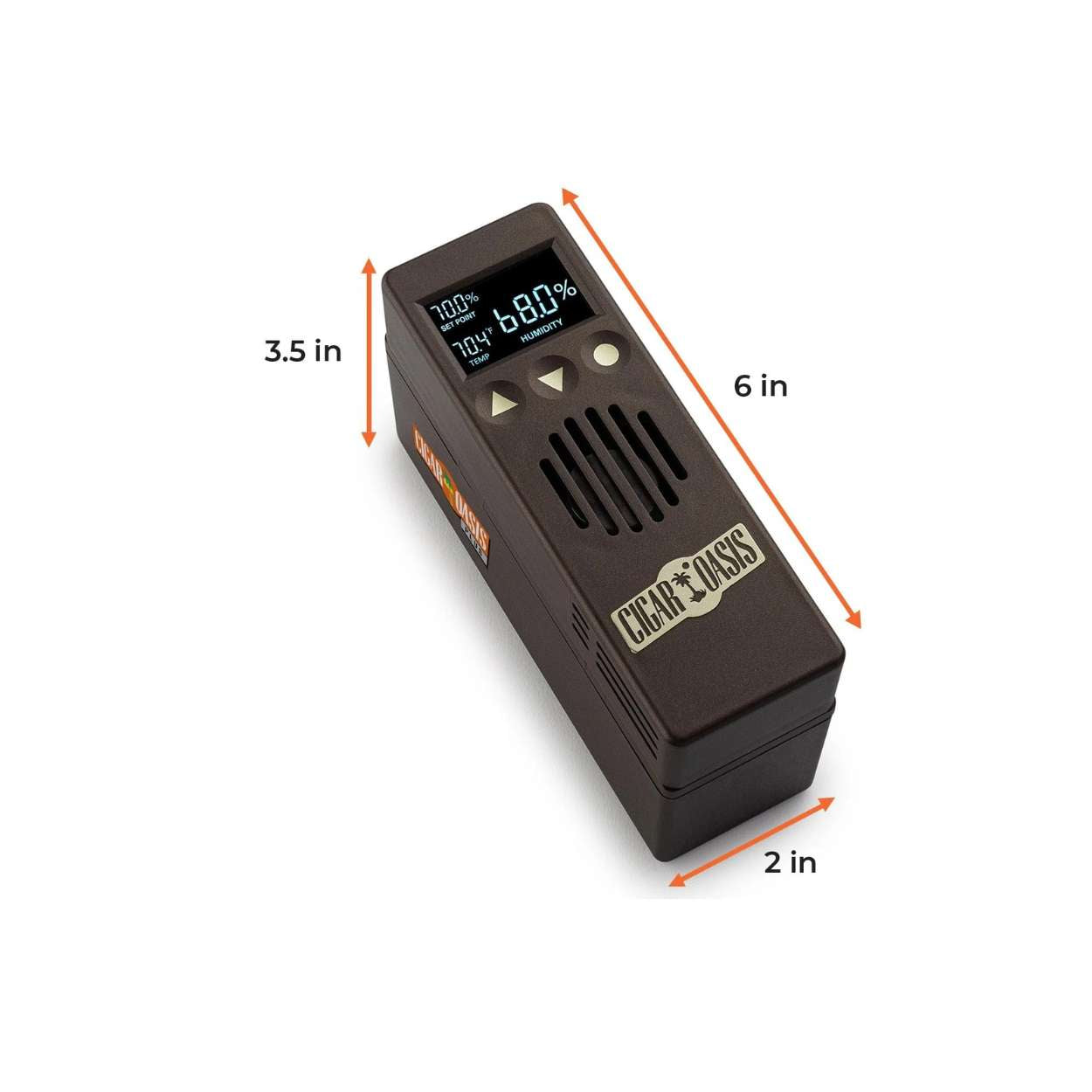Cigar Oasis Plus 3.0 Electronic Humidifier - Dimensions