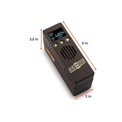 Cigar Oasis Plus 3.0 Electronic Humidifier - Dimensions