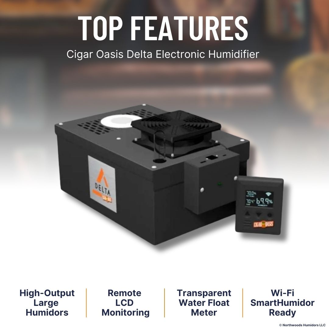 Cigar Oasis Delta Electronic Humidifier  - Top Features image