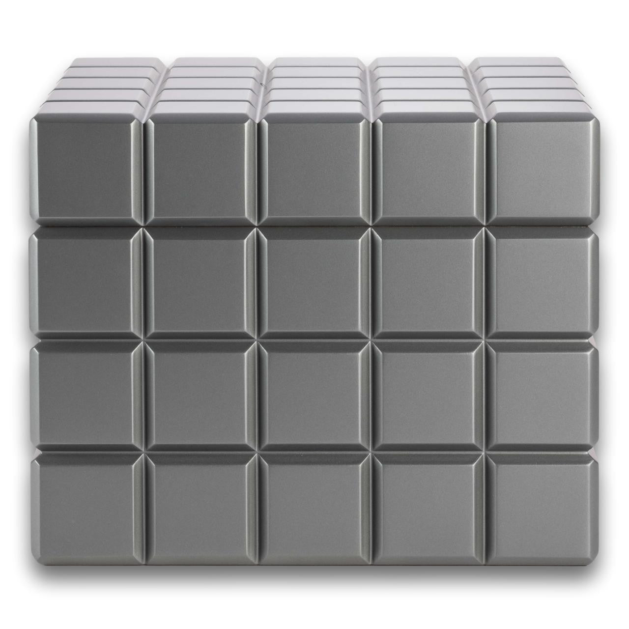 Colibri Heritage Cube 80-Cigar Desktop Humidors - Charcoal - Main Image - Front