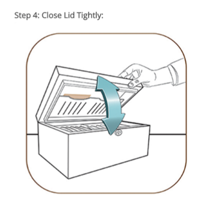 Boveda 69-72% Humidity - 100-Count Carton, Small 8g  - Exterior Front - Step 4 - How to Use Boveda Packets