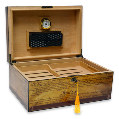 Humidor Supreme Constitution 100-Cigar Desktop Humidor