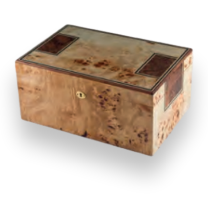 Humidor Supreme Toulouse 175-Cigar Desktop Humidor - Burl