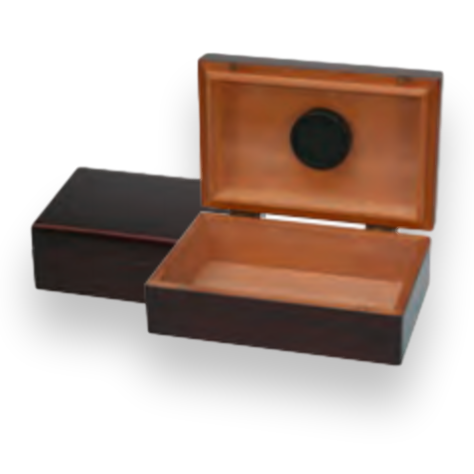 Humidor Supreme Traveler 10-Cigar Humidor - Mahogany - Exterior Front