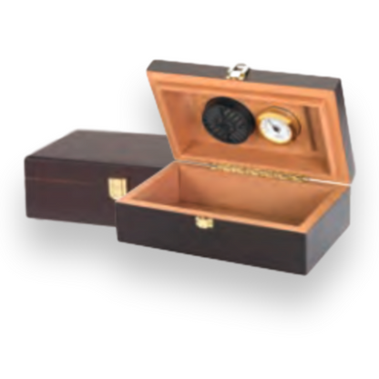 Humidor Supreme Traveler 12-Cigar Humidor - Mahogany - Exterior Front