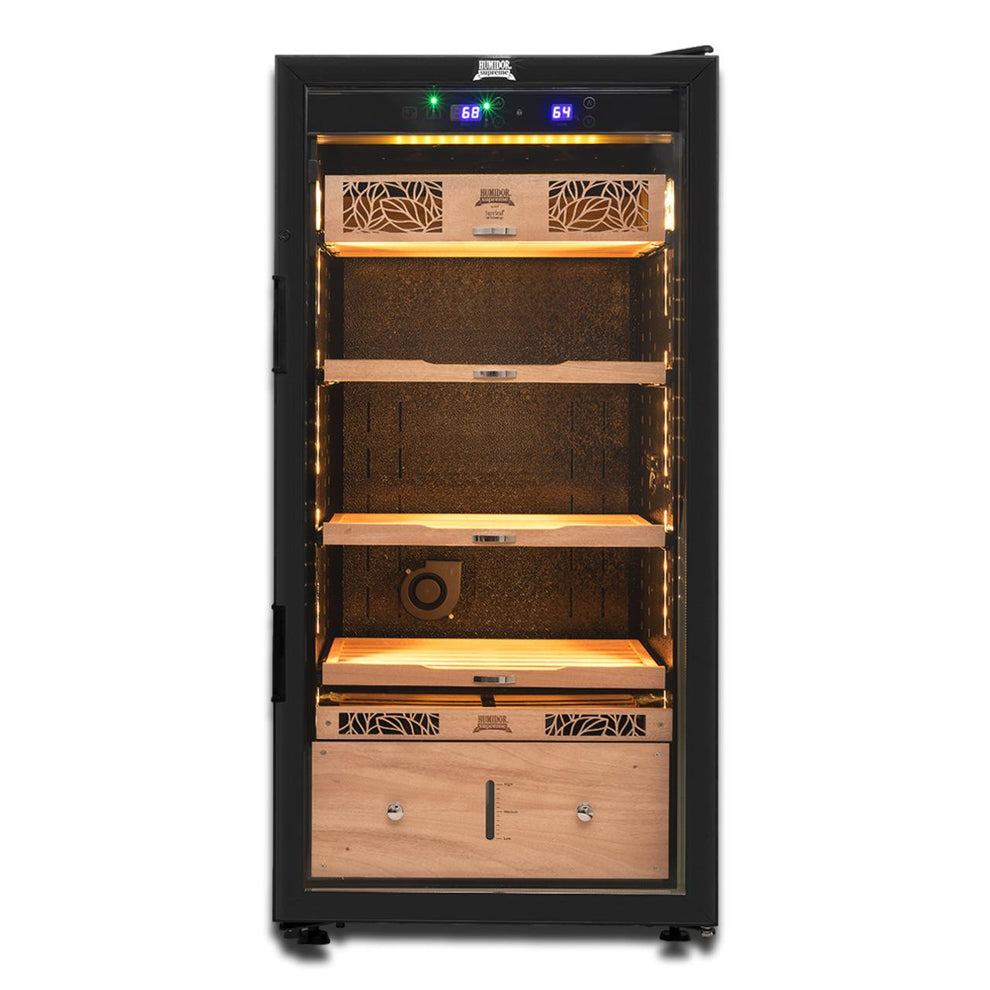 Humidor Supreme Temperature and Humidity Controlled 1,500-Cigar Electr ...