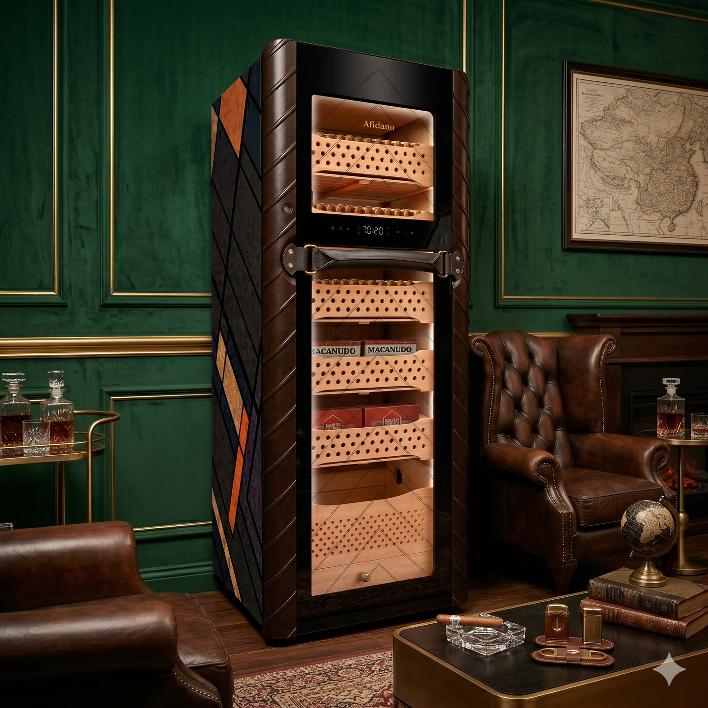 Afidano C5 Art Series 1200 Cigar Electric Humidor - Lifestyle Image