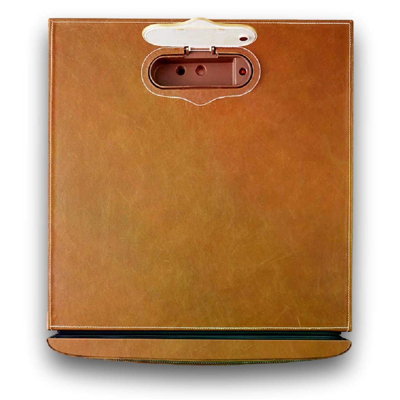 Afidano L3 Leather Series 250-Cigar Electric Humidor -  Lid Flipped Open