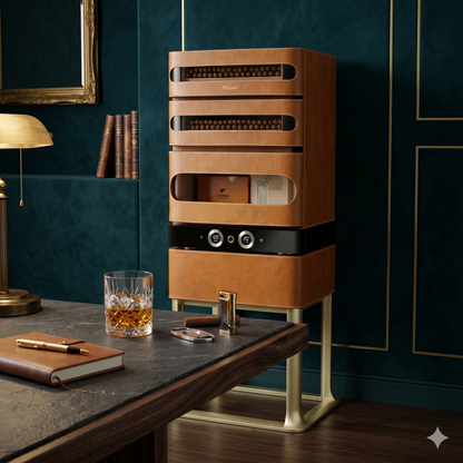 Afidano L3 Leather Series 250-Cigar Electric Humidor -  Lifestyle Image