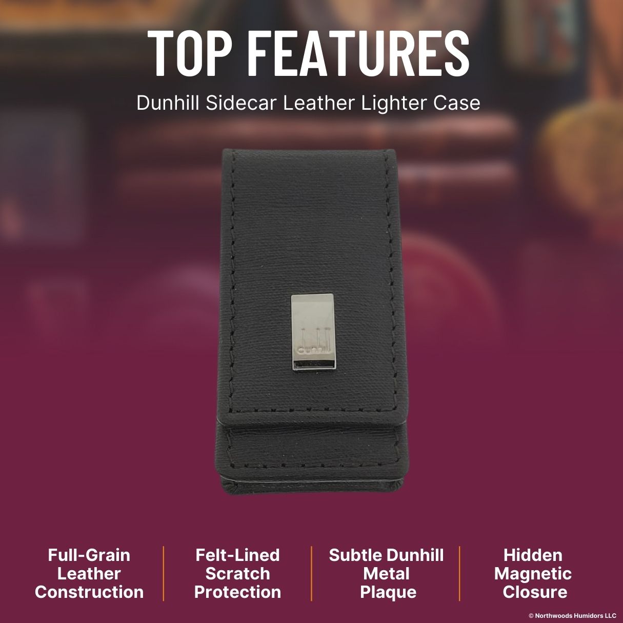 Dunhill Sidecar Leather Lighter Case - Top Features