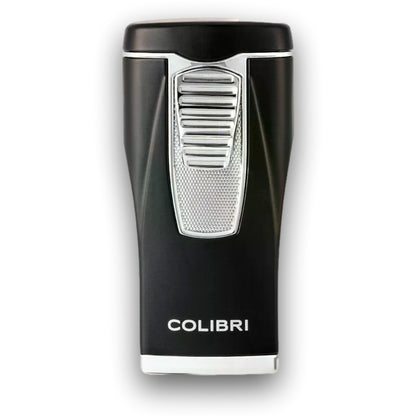 Colibri Monaco Triple Jet Flame Cigar Lighter  - Main Image Black + Chrome
