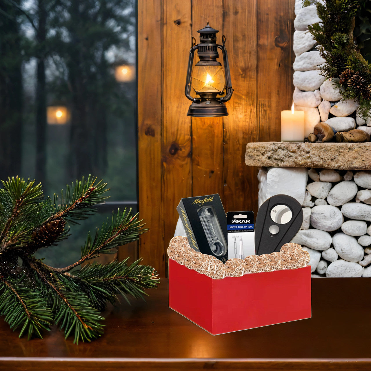 Torch Flame Cigar Lighter and Cutter Gift Set