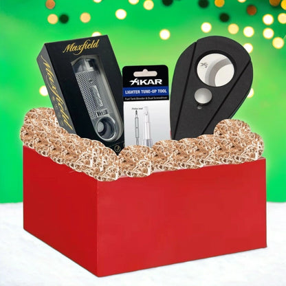 Torch Flame Cigar Lighter and Cutter Gift Set