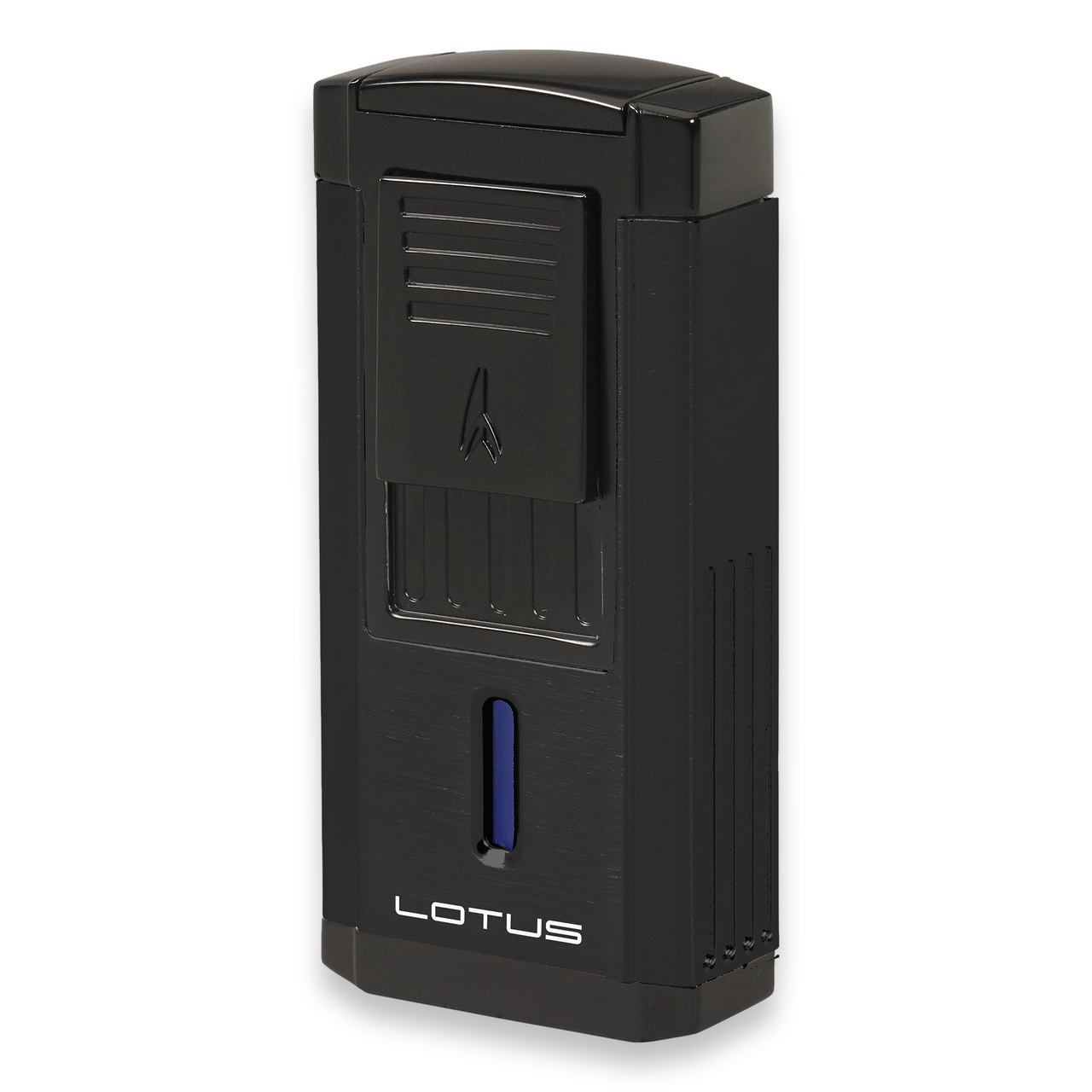 Lotus Duke Torch Flame Triple Jet Cigar Lighter with Cutter - Black Matte - Main Image