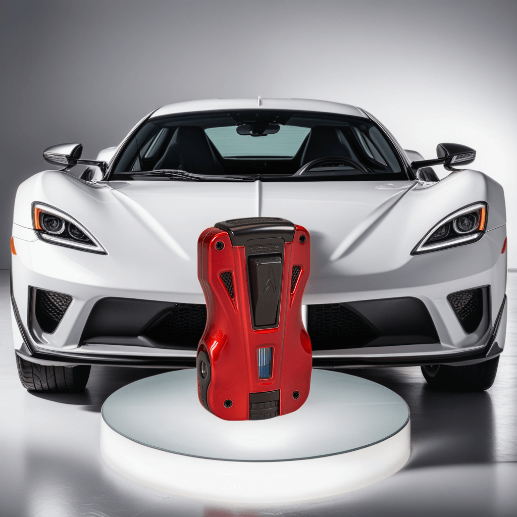Lotus GT Torch Flame Double Jet Cigar Lighter - Glossy Red and Black Matte - Lifestyle