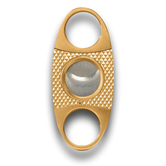 Maxfield Slim Gold Diamond Double Blade Cigar Cutter - Main Image