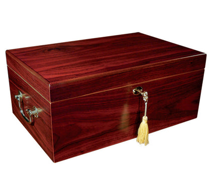 Prestige Import Group MonteCarlo 120-Cigar Humidor - Exterior with Key