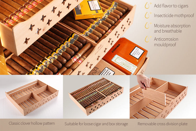 raching 3800A シガーケース Raching MON3800A Climate Control Gold Burl 1,800-Cigar Electric