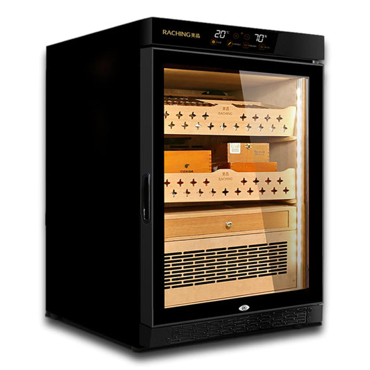 Raching MON800A Climate Control Black Wood 600-Cigar Electric Humidor - Main Image