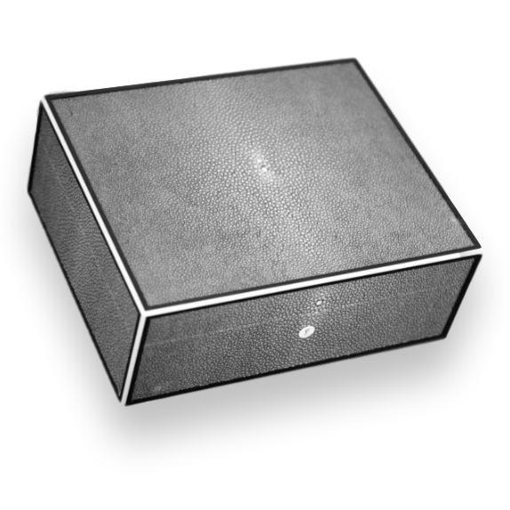 Elie Bleu Shagreen 75-100 Cigar Humidor - Stingray Collection 