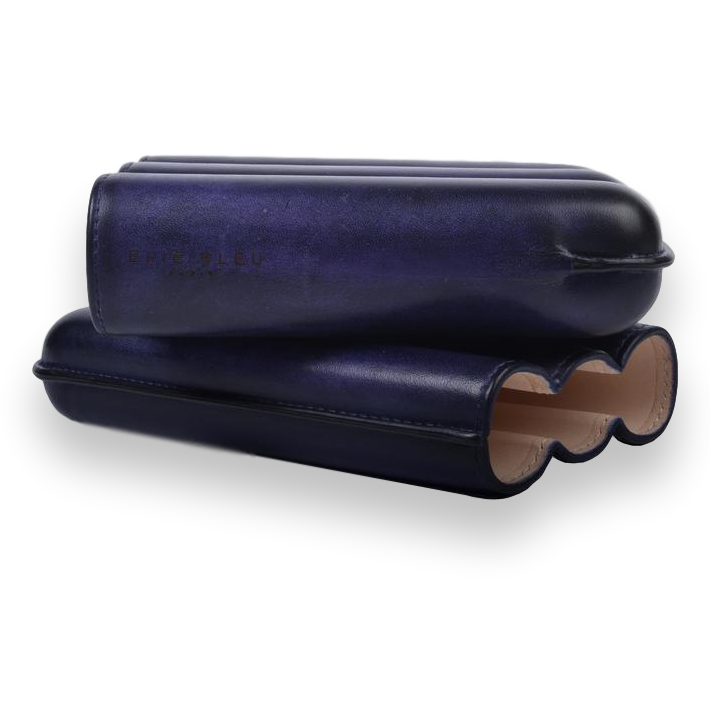 Elie - Bleu - Prune - Patina - 3 - Cigar - Up - to - 64 - Ring - Gauge - Interior
