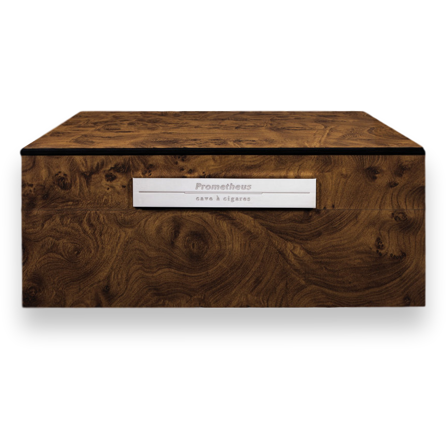 Prometheus - Walnut - Burl - 50 - 100 - Cigar - Humidor - Milano - Series - Exterior