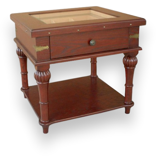 Quality Importers Scottsdale - 300 Cigar Solid Wood End Table Humidor