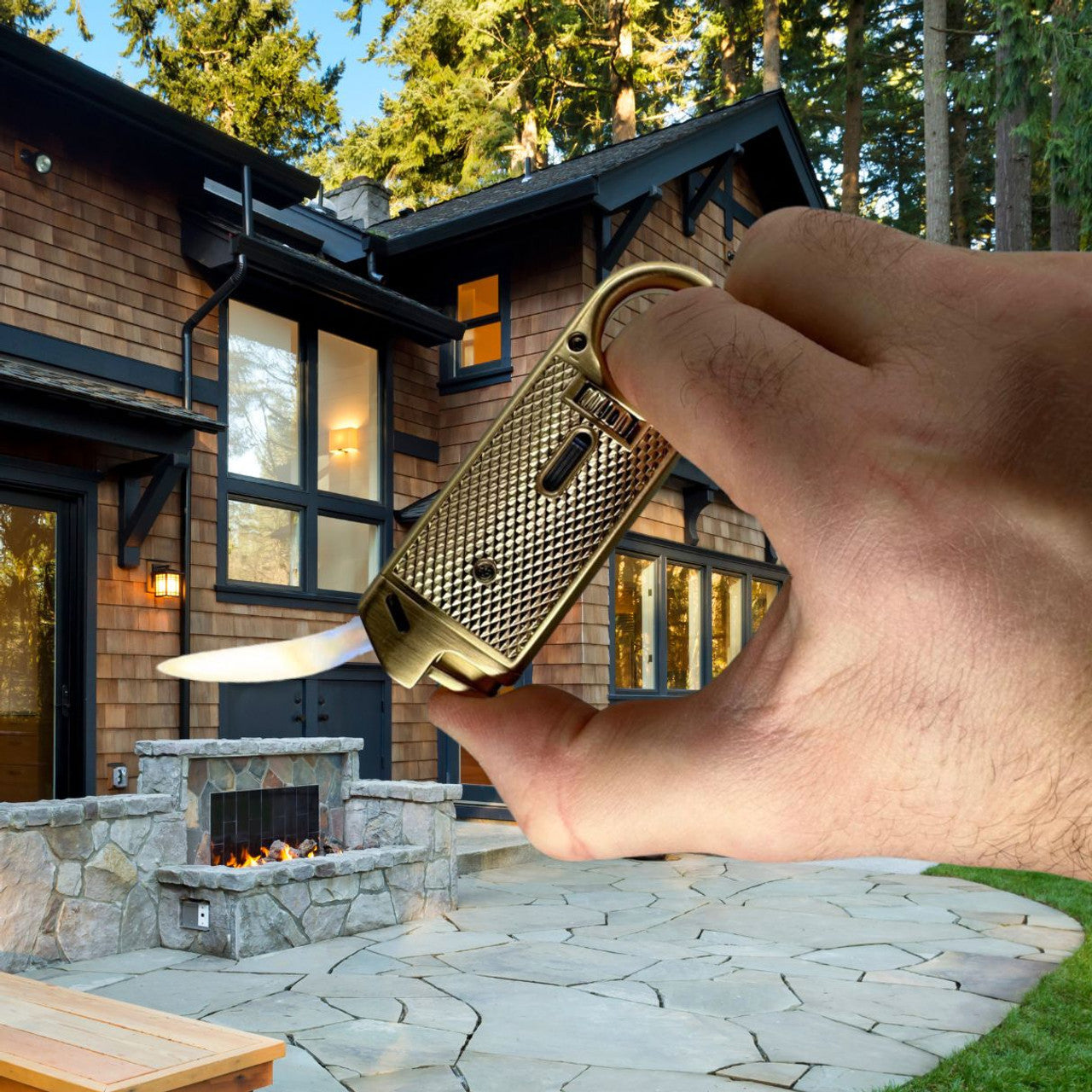 Soft Flame Cigar Lighter and Cutter Gift Set (MF-GFT-SFXK-KIT7)
