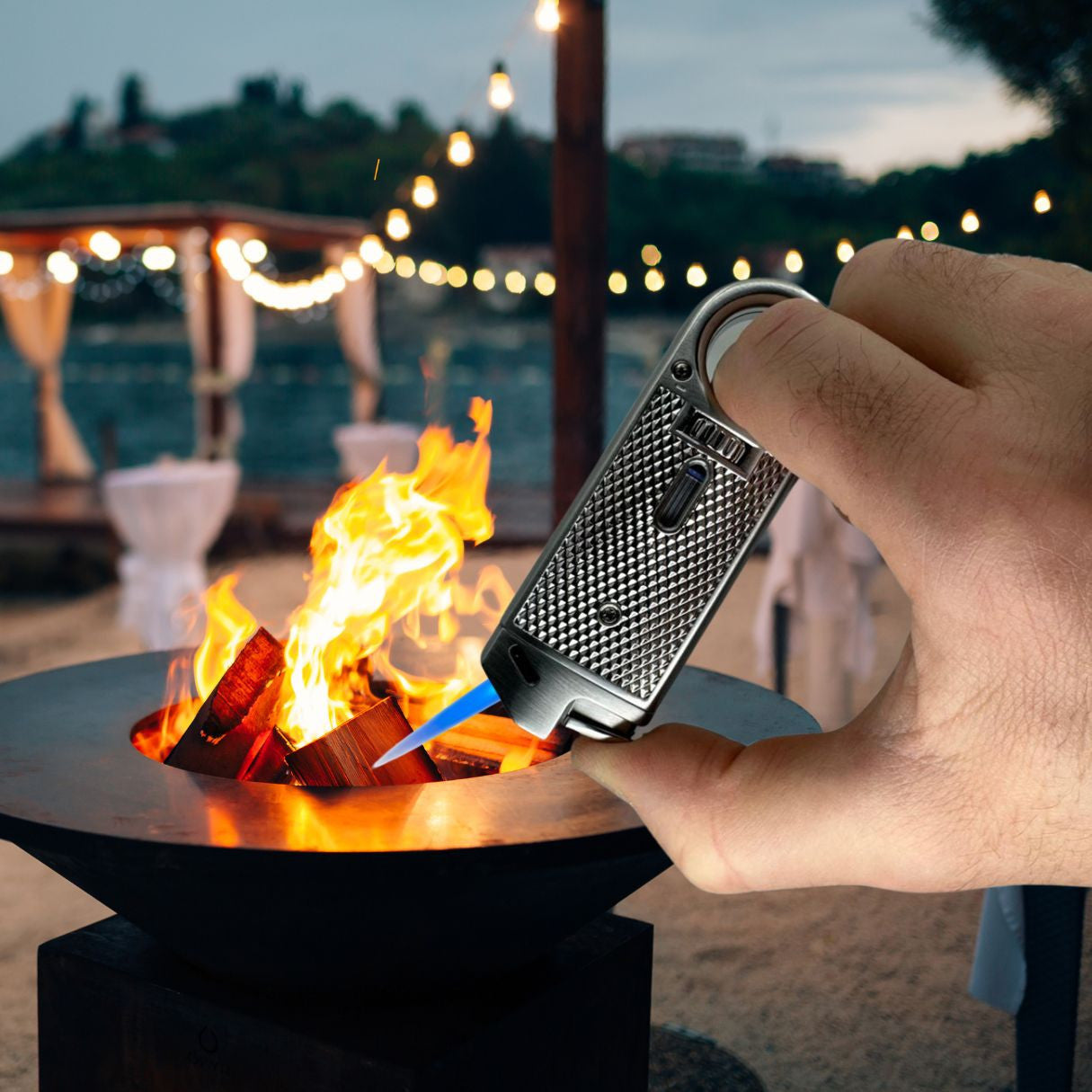 Torch Flame Cigar Lighter and Ashtray Gift Set (MF-GFT-TCCL-KIT6)