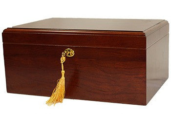 Milano Rosewood Desktop Humidor - 75-100 Cigars