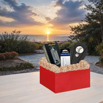 Torch Flame Cigar Lighter and Cutter Gift Set