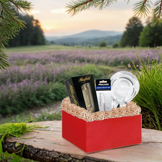Soft Flame Cigar Lighter and Ashtray Gift Set