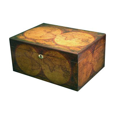 Old World Desktop Humidor 100 Cigars