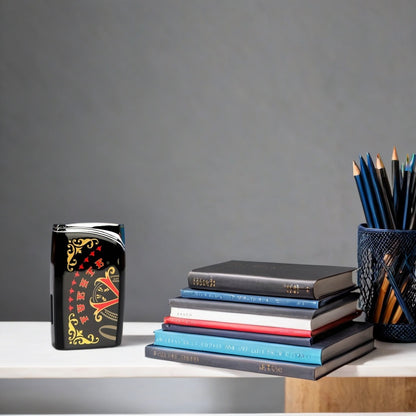 OpusX Society J30 Black Series Torch Flame Single Jet Cigar Lighter - Lifestyle Image