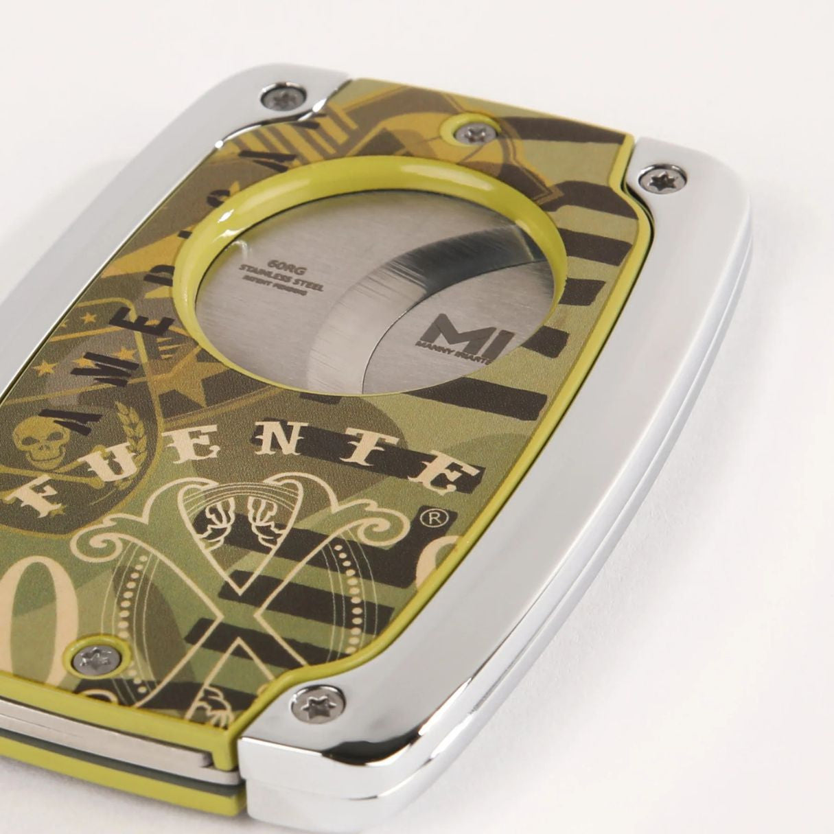 OpusX Society Freedom C30 Double Blade Cigar Cutter - Back Design Details