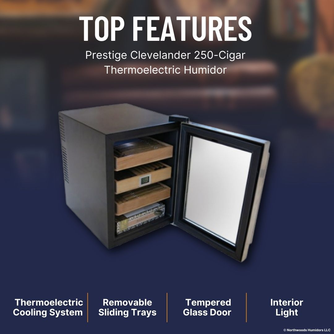 Prestige Clevelander 250-Cigar Thermoelectric Humidor
