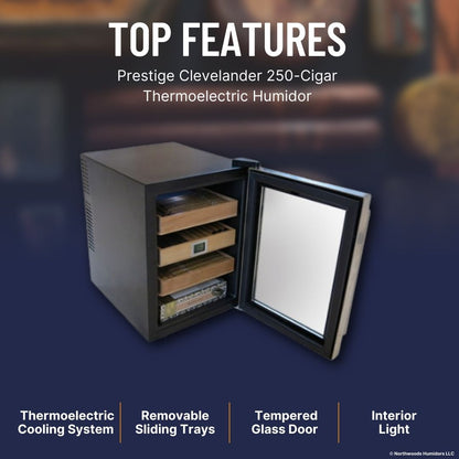 Prestige Clevelander 250-Cigar Thermoelectric Humidor