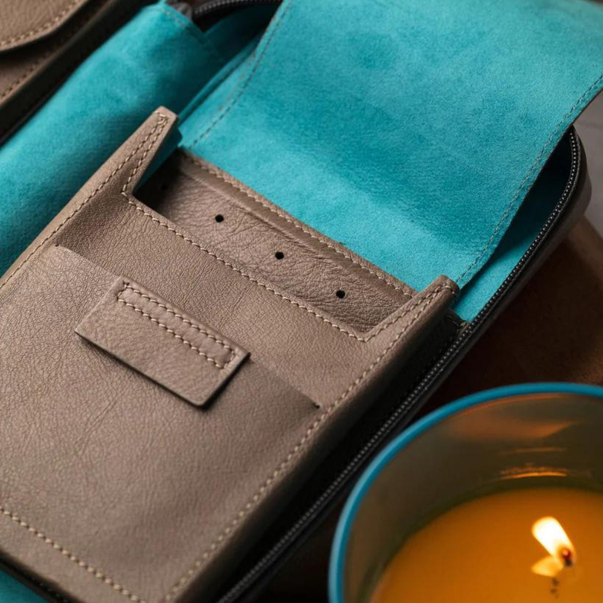 Peter James Alcantara Leather 7-Finger Soft Cigar Cases