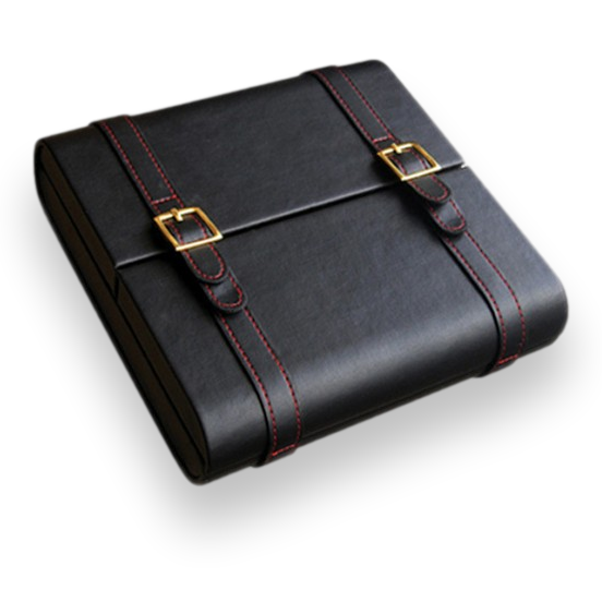 Prestige Augustus 20-Cigar Desktop Humidor  - Exterior Front