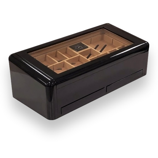 Prestige Baldwin 150-Cigar Desktop Humidor  - Exterior Front
