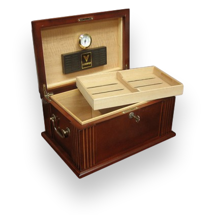Prestige Caesar 50-Cigar Desktop Humidor  - Interior Front