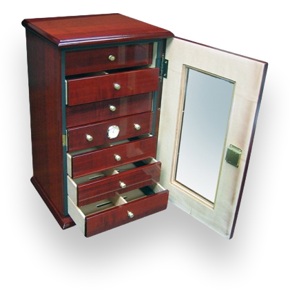 Prestige Charleston 150-Cigar Desktop Humidor  - Interior Front