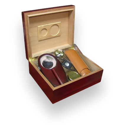Prestige Diplomat 25-50 Cigar Desktop Humidor  - Interior Front